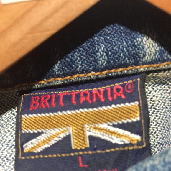 VINTAGE BRITTANIA DENIM JACKETS SIZE L - Picture 7 of 8